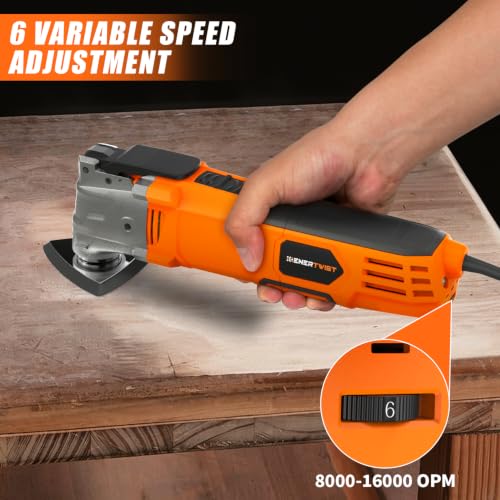 ENERTWIST 4.2 Amp Oscillating Multitool Kit with 33 PCS Saw Accessories