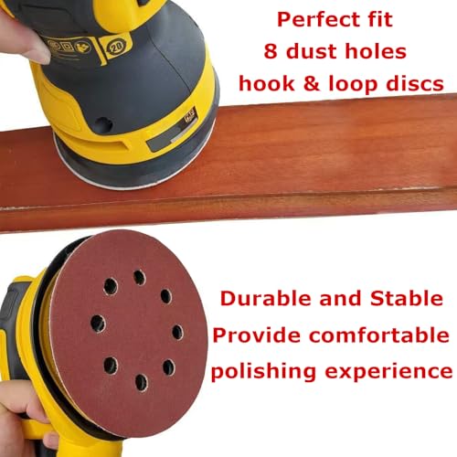 Sanding Disc Backing Pads Set,5 Inch Sanding Pad with 50 PCS Sanding Discs