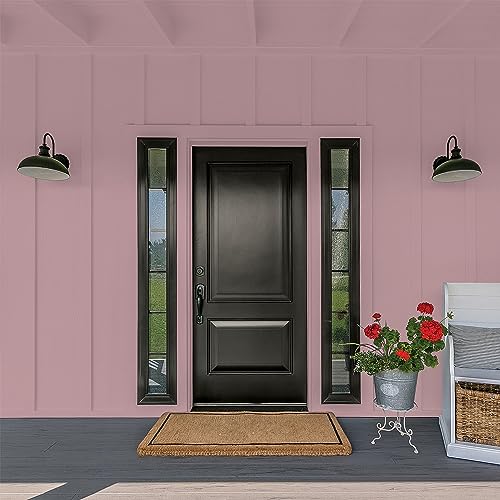 Glidden Total Exterior Paint & Primer All-in-One, Coffee Rose/Purple, Flat, 1 Gallon - color: Coffee Rose, size: 128 Fl Oz (Pack of 1)