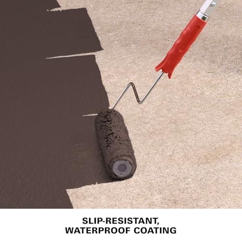 KILZ Over Armor Smooth Solid Coating Resurfacer, Deep Java 1 Gallon - color: Deep Java, style: Smooth