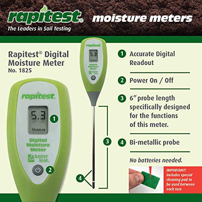 Luster Leaf Digital Moisture Meter - size: Pack of 1, style: Digital Moisture Meter