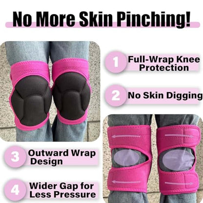 Garden Knee Pads for Women House Cleaning - Adjustable & Waterproof, Pink M - color: Pink, size: Medium