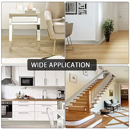 FONUNO Baseboard Molding Trim Peel and Stick Baseboard 4" Wide - color: Gray