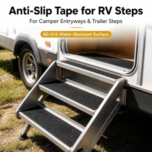 Black Anti Slip Tape, 36 in x 20 ft, 80 Grit Wide Grip Tape - color: Black, size: 36" X 20FT