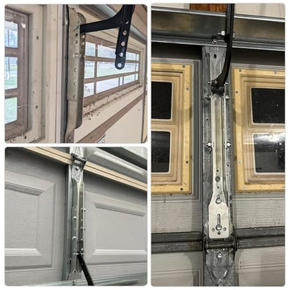 2 Pack Garage Door Opener Reinforcement Bracket, Adjustable to 18", 21" or 24", Galvanized Steel