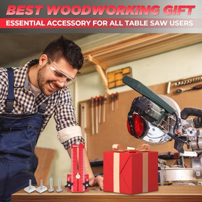 Saker Thin Rip Jig Table Saw Jig Guide - style: Red
