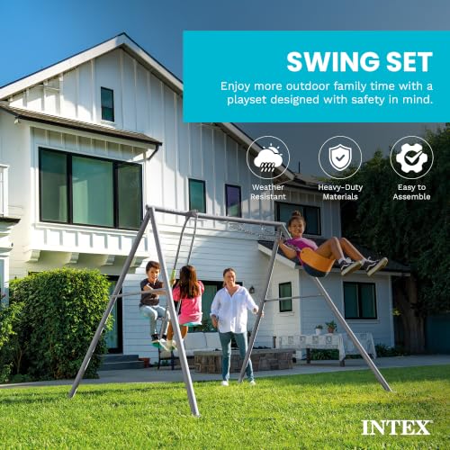 INTEX Heavy Duty Backyard Feature Swing Set - style: Two Feature