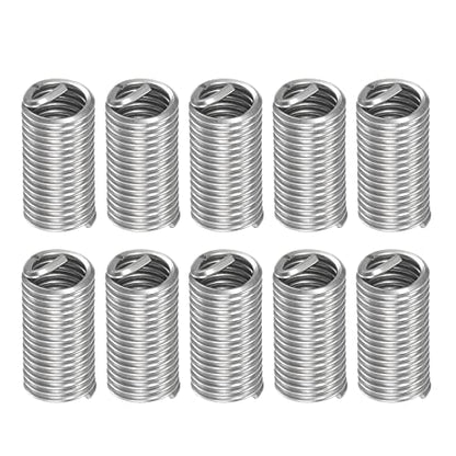 HARFINGTON 10pcs Wire Thread Inserts M8 x 1.25 3D 304 Stainless Steel - size: M8 x 1.25