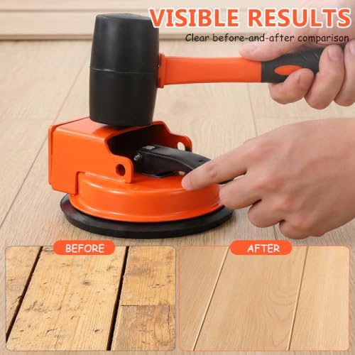 Baluue Floor Gap Fixer Tool With Rubber Mallet & 5 Reusable Pads