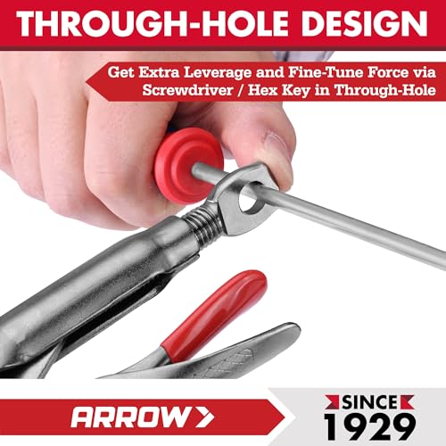 ARROW 2PCS Curved Jaw Locking Pliers Set 7" & 10" - size: 7&10inch