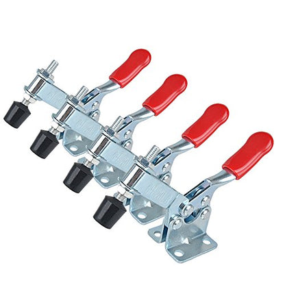 E-TING 4pcs Hand Tool 201B Toggle Clamp 198Lbs Horizontal Clamp