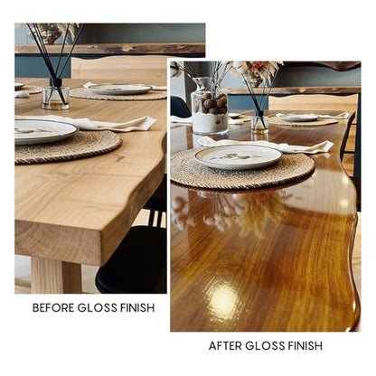 Polyurethane Wood Finish Water Based Polyurethane Clear Gloss Wood Protection Polyurethanes Waterproof Coating, Fast Dry Polyurethanes Sealant, Easy Clean Up 100ml