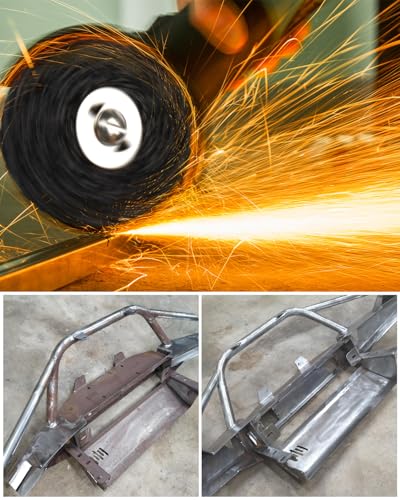 ZORUNNA 2Pcs 4" Paint Stripping Disc, Paint and Rust Stripper Wheel Drill - color: 2 Pcs