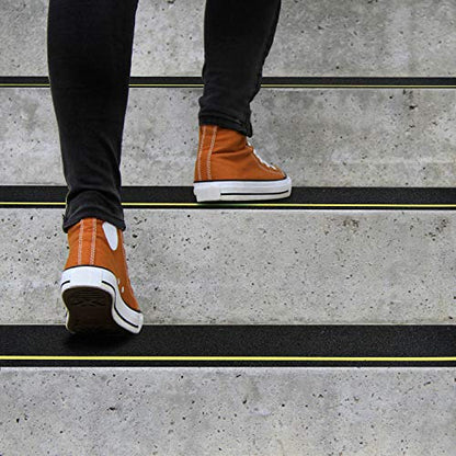 COSIMIXO 4" x 30" 10Pack Anti Slip Stair Tread with Reflective Strips,Best Grip Non Skid Tape,Anti-Skid Tape, High Traction Adhesive for Stairs Step - size: 4" x 30" 10-Pack