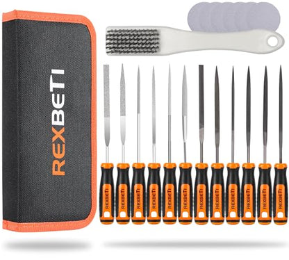REXBETI 19Pcs Metal File Set - Jewelry Making & Precision Metalwork File - style: 13PCS