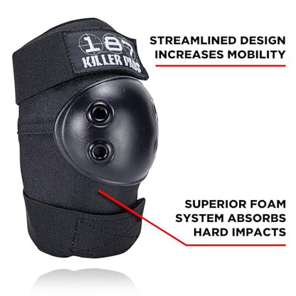 187 Killer Pads Six Pack Pad Set - color: Black, size: Large-X-Large
