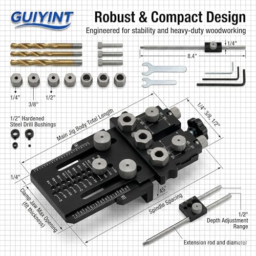 Tool Dowel Jig Kit Self Centering Doweling Jig Woodworking Joinery