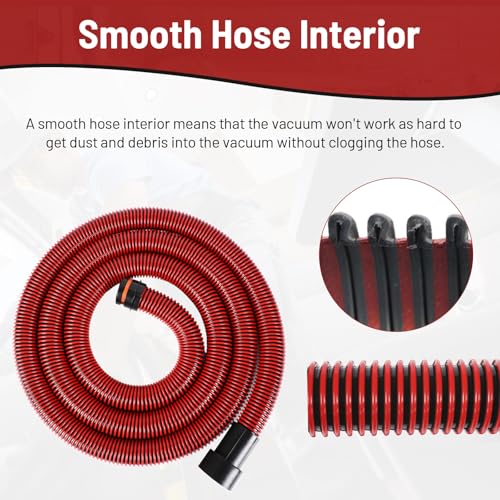 KLABB 10 Feet Dust Collection Hose Kit for Shop Vacuums - size: 10FT