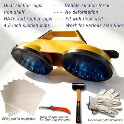 Floor Gap Suction Cup Tool for Wood, Hardwood, Vinyl, Laminate, Lvp Floor