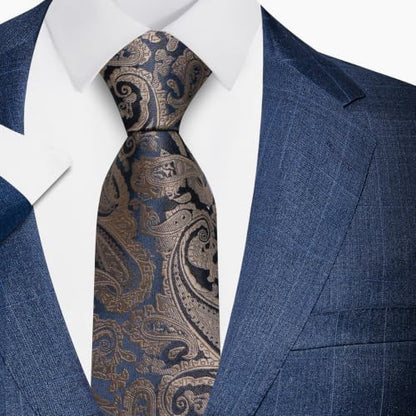 joy alice Tie For Men 6 PCS Necktie Woven Jacquard Neck Ties Set Neck Ties - color: Sky Blue Purple Brown Burgundy