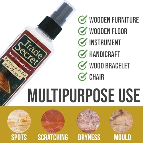 Trade Secret Country Wood Furniture Polish, Low VOC, 8 fl oz (236 ml) - color: Polish and Cleaner