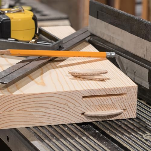 uxcell 50Pcs Wood Joiner Biscuits, 45x16x3.8mm Woodworking Biscuits, Wood Board Docking Tool Joiner Accessories for Carpenters and DIY Projects - size: 45x16x3.8mm
