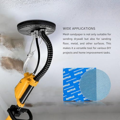 9 Inch Drywall Sanding Discs 80 Grit 10PCS Mesh Sandpaper Ceramic Abrasive - style: 80 grit