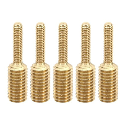 PATIKIL M4x16mm to M8x16mm Double End Threaded Stud Screw Bolt, 5 Pack Brass Rod Bolts Thread Reducer Adapter for Furniture Fastener, Hardware Connector - size: M4x16mm to M8x16mm