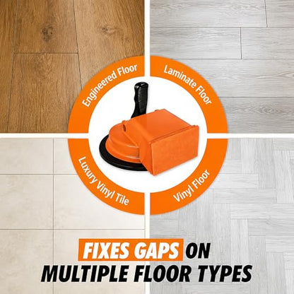 Floor Gap Fixer Tool, Suction Cup Floor Repair Kit with Rubber Mallet