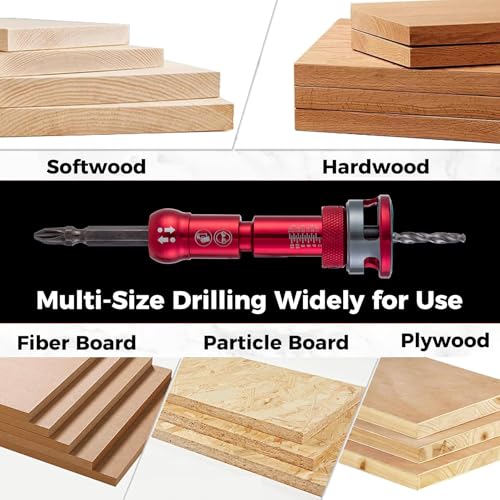 Countersink Drill Bit Set 9-Piece - 82° TCT Carbide Bits - size: Countersink Drill Bit -PRO