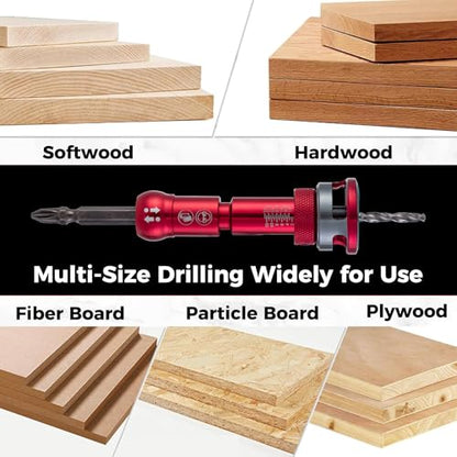 Countersink Drill Bit Set 9-Piece - 82° TCT Carbide Bits - size: Countersink Drill Bit -PRO