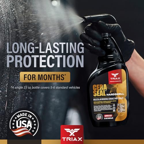 TRIAX Nano Ceramic Paint Sealer & Protector - Hardshell Cera Seal Nano and Protector - Deep Reflective Shine - 100% Hydrophobic - UV Shield - Scratch Resistant (1 Gallon) - size: 1 Gallon (3.78L)