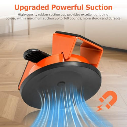 Heavy Duty Floor Gap Fixer Tool, Dual-Sided 45°Striking Surface - Orange - color: Orange