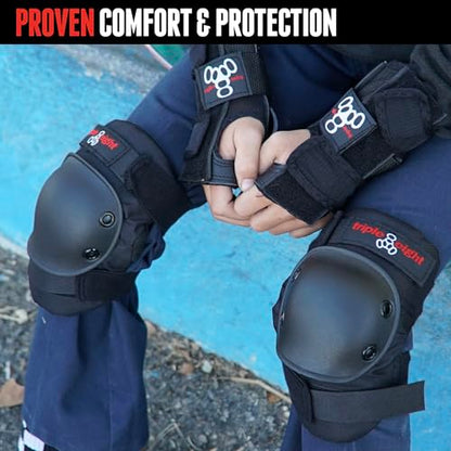 Triple Eight Kneesaver Knee Pads (1-Pair), Black, One Size