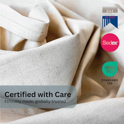 4x5ft Recycled Cotton All Purpose Canvas Tarp Cover Painter Drop Cloth-1Pk - size: Pack of 1 - 4' x 5' (Standard)