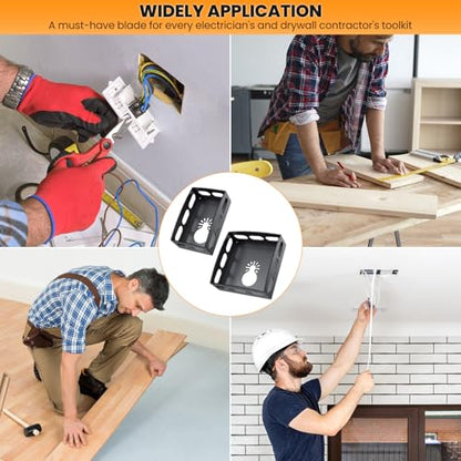 Drywall Outlet Cutter, Square Slot Cutter Drywall Oscillating Tools, 2PCS