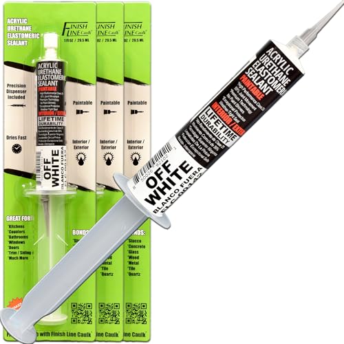 30mL Pre-Filled Precision Caulk Applicator Off WT 3-Pack - color: Off White
