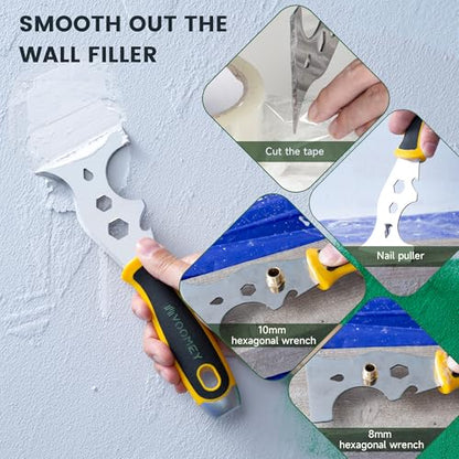 Voomey 12-In-1 Putty Knife,Multifunctional Paint Scraper Tool