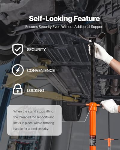 VEVOR Underhoist Support Stand 3/4 Ton Capacity Under Hoist Jack Stand