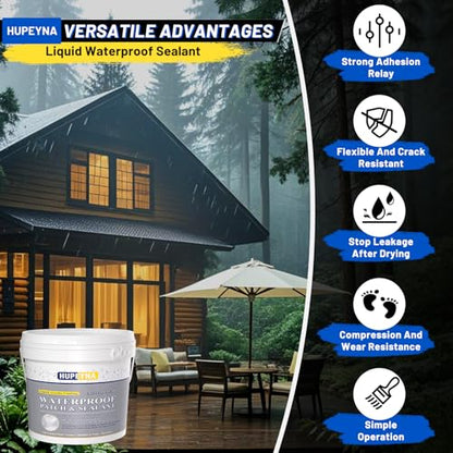 Hupeyna Invisible Waterproof Agent, Liquid Waterproof Sealant 1.32 Gal