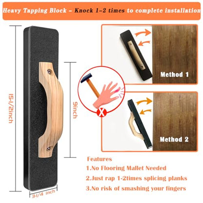 NAACOO Laminate Flooring Tools,4in1 Heavy Floor Install Kit for Vinyl Plank - size: 4 in 1 Flooring Tools