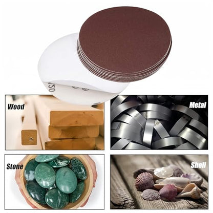 1-Inch Wet or Dry Sandpaper Sanding Paper disc Sanding Discs 240 Grit 100 Pcs - size: 100Pcs 1-inch 240 Grit