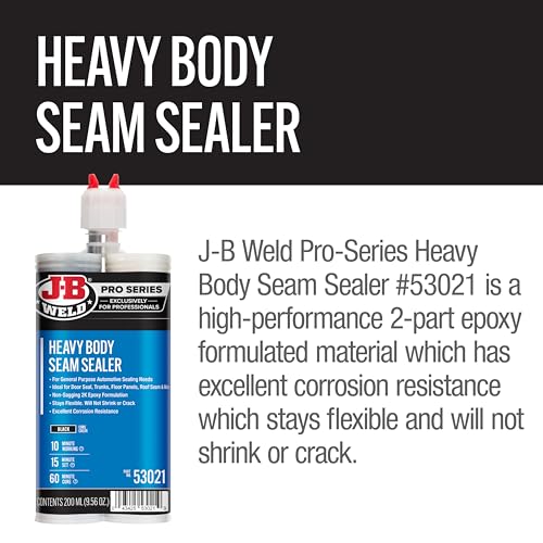 J-B Weld Heavy Bodied Seam Sealer - 200ml - 2 Mixers Included - size: 200ml