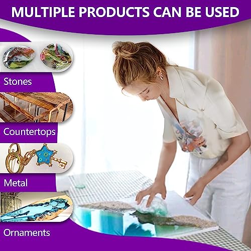 72oz Epoxy Resin Kit, Crystal Clear, Self-Leveling, Easy 1:1 Mix - size: 72OZ
