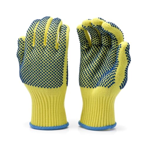 G & F Products unisex adult Latex cut resistant work gloves, Yellow, X-Large US - size: 1 Count (Pack of 1)