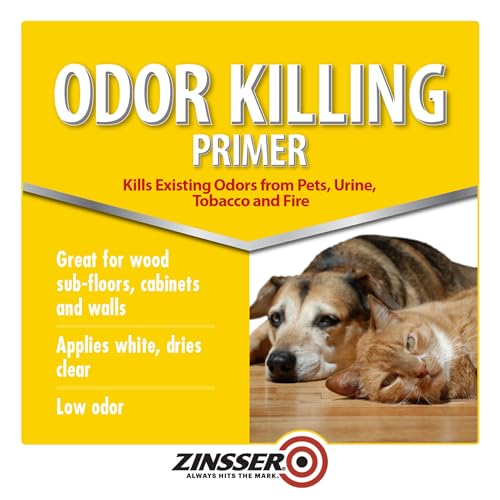Zinsser 305928 Odor Killing Primer, Gallon, Clear - size: 128 Fl Oz (Pack of 1)