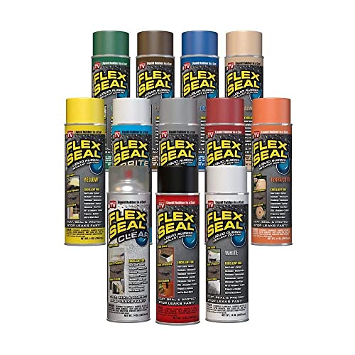 Flex Seal Spray Rubber Sealant Coating, Waterproof, Green, 14 oz, 1-Pack - color: Green, size: 14 oz (Pack of 1)