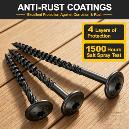 FMhotu Lag Screws, 5/16" x 4" Structural Screws - size: 5/16" x 4"