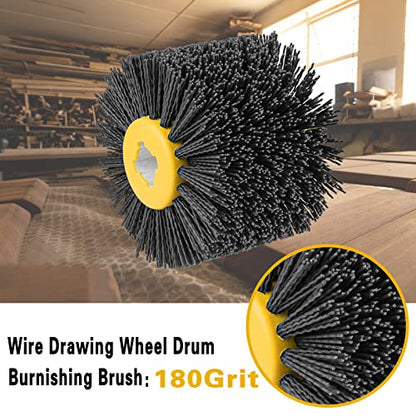 Shinboc 4.7x4 Inch Surface Conditioning Tool, 180 Grit Nylon Drawing Wheel - style: 180 Grit