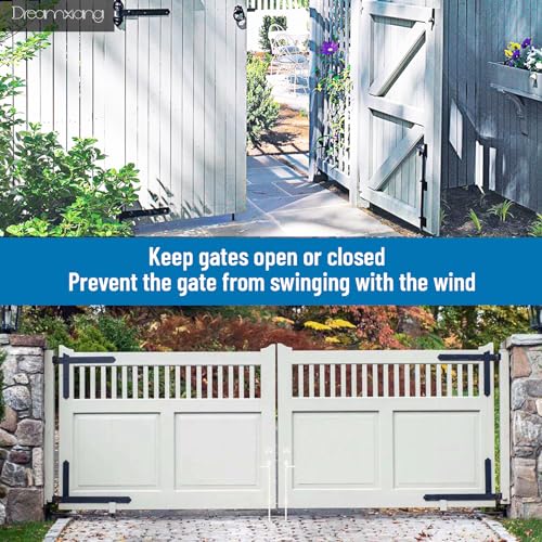 18" Heavy Duty Cane Bolt Gate Drop Rod Fence Hardware Ground Latch Stopper - size: 18 Inch